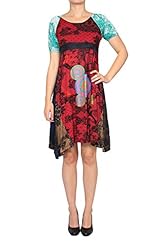 Cotton Round Neck One Shoulder Short Sleeves  Dress