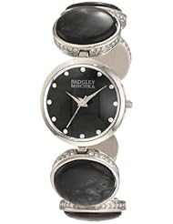 Badgley Mischka Womens BA/1199BMSV Swarovski Crystals Accented Silver-Tone Watch
