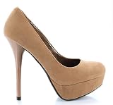 Delicious Jones-S Suede Stiletto Pump Taupe