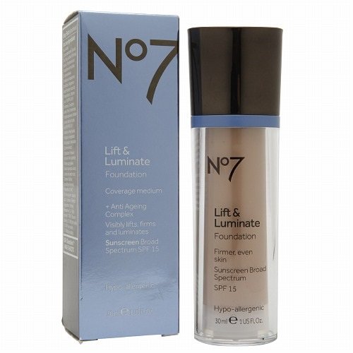 Boots No7 Lift & Luminate SPF15 Foundation, Cool Beige, 1.01 oz