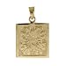 Hawaiian Heirloom Jewelry 14k Gold Hawaiian Quilt Anthurium Flower Pendant
