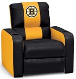 DreamSeat Boston Bruins NHL Leather Recliner