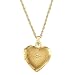 14k gold heart locket with diamond