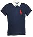 Polo Ralph Lauren Custom-Fit Mesh Solid Rugby Polo Shirt, Newport Navy