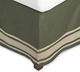 Review Nautica DRF90781OLNAQU / Nautica Seagrove Olive Queen Bed Skirt