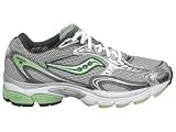 Saucony Women's ProGrid Omni 8 Running Shoe,Silver/Green,6.5 M