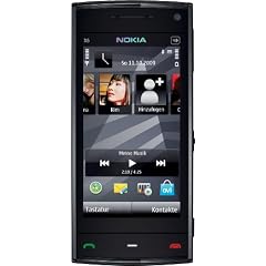 Nokia X6 16GB Smartphone (GPS, WLAN, UMTS, 5 MP, Ovi Karten) black/black