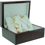 Bulova 98T94 Swarovski Ladies Watch W Necklace And Earrings Gift Set by Bulova