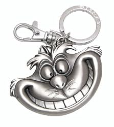 Cheshire Cat Pewter Keychain