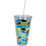 Aqua Leaf Double Wall Tumbler