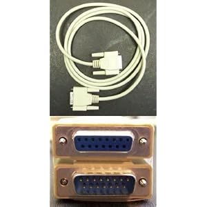 6 Ft 15-Pin DB15 Male to Female Straight Through Extension Cable (Joystick Midi Mac) 