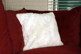 Alpaca Fur Pillow - White [Health and Beauty]