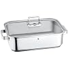 WMF Vitalis Covered Roasting Pan with Lid and Thermometer, 18/10 Stainless Steel, 6.5 L