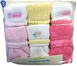 Carters Baby Girls 6 Pairs Snuggly Socks