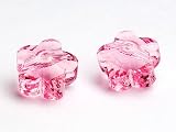 Glasperlen zum Auffaedeln von Swarovski Blume 5mm (Light Rose), 24 Stueck