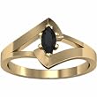 14K Yellow Gold Onyx Ring