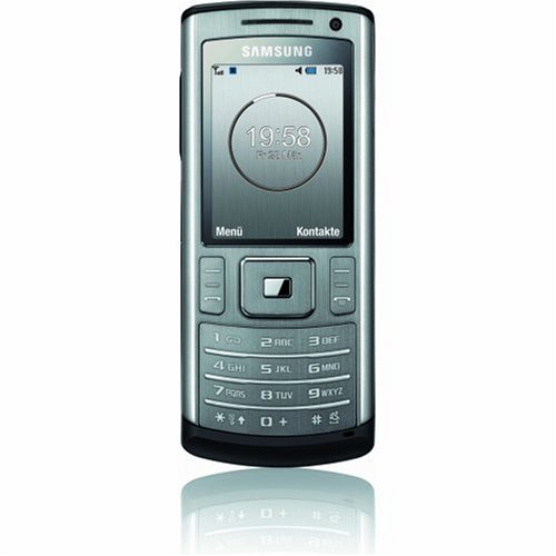 Samsung - SGH-U800 Soul - Téléphone portable - 3G / HSDPA - Ecran QVGA 2 - Photo 3,15 Mpixels - Lecteur mp3 / FM RDS - Mémoire 1 Go - Bluetooth - Gris