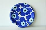 marimekko マリメッコ UNIKKO 紙皿 ブルー