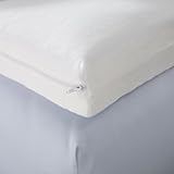Extra Thick Covered Memory Foam Topper - Queen White