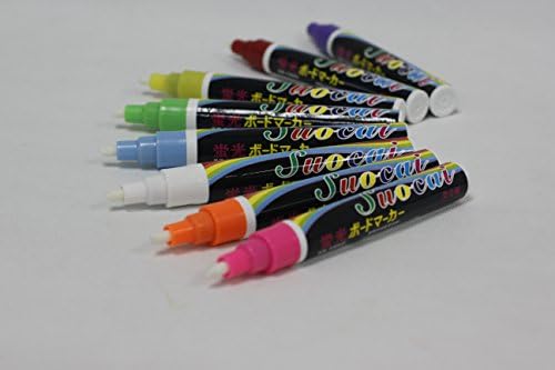 Liquid Chalk Markers, 8 Bold Brilliant Colors, Each Original Professional Liquid Chalk Pen Marker Has a 6mm Regular Tip, with a Reversible Chisel Tip - By Liquid Markers™ (2)