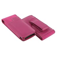 3n1 Combo - Special Flip Leather Case with Swivel Belt Clip for Apple iPod Nano Nano-Chromatic 4th Generation 8gb 16gb + Young Micro Shoe Silicone Pouch for Nike+ Sensor (Nano Chromatic Not Included)
