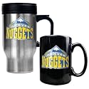 NIB Denver Nuggets NBA Steel Coffee Travel Mugs