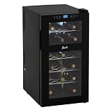 Avanti 18-Bottle Dual Zone Wine Cooler - Black