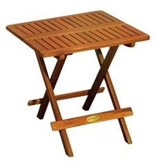 Beistelltisch Holz Kaffeetisch Klapptisch 50x50cm Eukalyptus