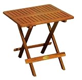 Beistelltisch Holz Kaffeetisch Klapptisch 50x50cm Eukalyptus