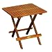 Beistelltisch Holz Kaffeetisch Klapptisch 50x50cm Eukalyptus