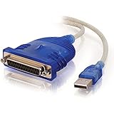 C2G / Cables To Go 16899 USB To DB25 Parallel Printer Adapter Cable, 6 Feet