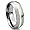 8MM Tungsten Carbide 14K Gold Inlay Dome Wedding Band Ring Sz 7.0 SN#377