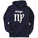 Hoodie Mens Navy Blue " iVirgo " Zodiacs