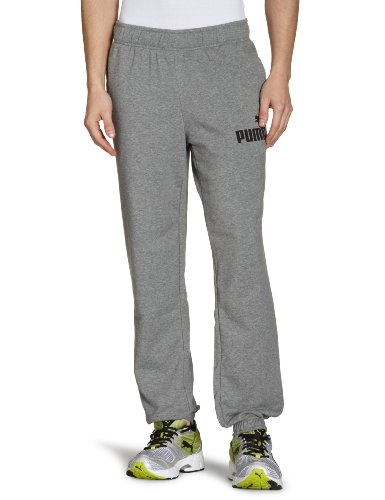 PUMA Herren Hose Logo, Terry, Closed, medium gray heather, L, 819303 03 Preisvergleich