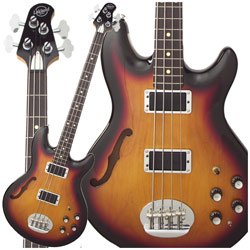 Lakland Skyline serie Hollowbody 4 String Bass Candy Apple Red