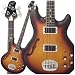 Lakland Skyline serie Hollowbody 4 String Bass Candy Apple Red
