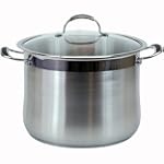 Joycook Stainless Steel Stock Pot w/Glass Lid 20QT