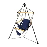 Hammaka Hammocks Wood Dowels Cradle Chair And Tri-pod Stand - Blue