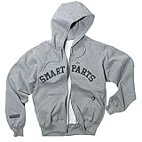 Smart Parts Men's Zip Hoodie Sweatshirt Grey Large