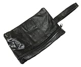 Black Leather Safety Money Belt (Folds Inside Trousers) Travel Accessory Gift - A Black Leather Safety Money Belt (Folds Inside Trousers) Travel Accessory Gift - A