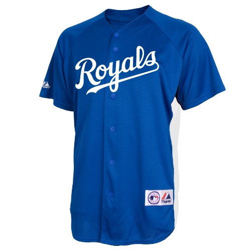 MLB Kansas City Royals Replica BP Home Jersey, Medium