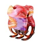 L. Erickson USA Small Covered Jaw 100% Silk - Italian Ice Bubblegum
