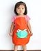 New Cute Child's Children Waterproof Apron Cartoon Frog Printed Painting Cooking