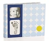 Pearhead Babyprints Dots Babybook, Blue