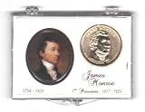 2008-P James Monroe U.S. Presidential Dollar - Uncirculated in Display Case