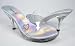 Clear Iridescent Slides with Jeweled Hearts