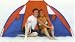 Sport Design Privacy Cabana Beach Shelter with Vents - Red & Blue