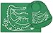 modern-twist Baby Silicone Bucket Bib, Crocodile Cuddles, Green