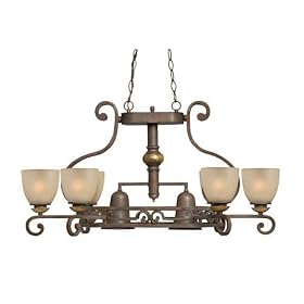 Hinkley Lighting 4838WI 6 Light Pot Rack - Weathered Iron French Creek Contemporary Lights
