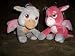 Search : Shrek The Third set of 2 Small Dronkeys - Pink and Grey Dronkey